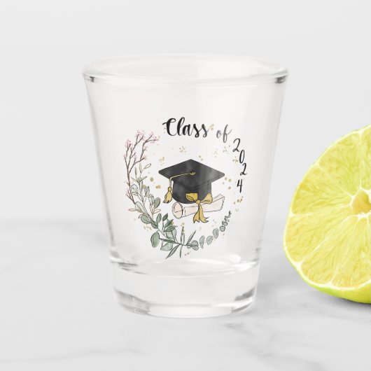 Klasse 2024 schnapsglas (Vorderseite)
