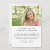 Klasse 2024: TREIBEN NACH FOTO-Absolventen Einladung (Rückseite)