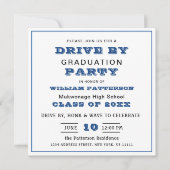 Klasse 2024: TREIBEN NACH FOTO-Absolventen Einladung (Vorderseite)