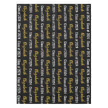 Klasse 2024 und Name des Absolventen Schwarz-weiße