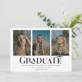 Klasse 2025 | 3 Foto Abschluss Ankündigung (Stehend Vorderseite)