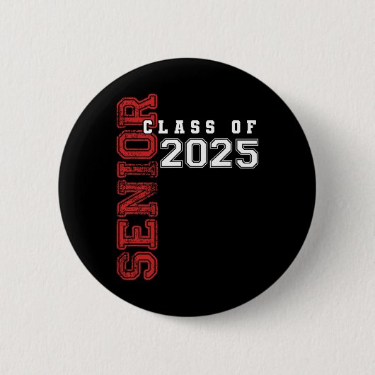Klasse 2025 Abiturient 2025 Absolvent Abschluss 20 Button (Vorderseite)