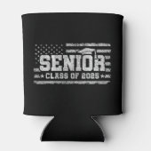 Klasse 2025 Abschluss American Flag Senior 2025 Dosenkühler (Rückseite)