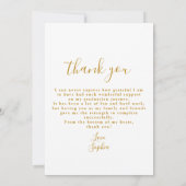 Klasse 2025 Abschluss Dankeschön Karte (Rückseite)