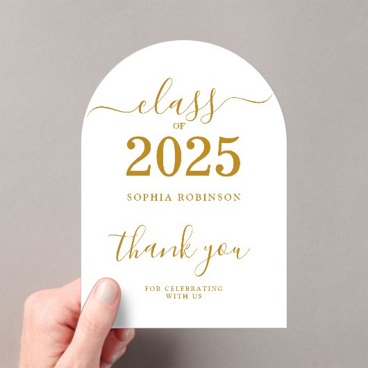 Klasse 2025 Abschluss Dankeschön Karte Acryleinladungen (Insitu (Handheld))