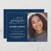 Klasse 2025 Abschluss Einladung mit Foto (Vorne/Hinten)