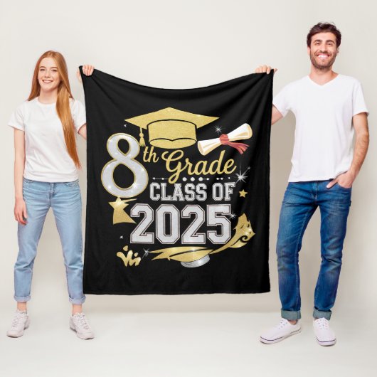 Klasse 2025 Abschluss Fleecedecke (Beispiel)