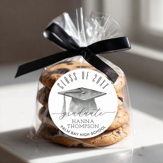 Klasse 2025 Abschluss Gefälligkeitsaufkleber Runder Aufkleber