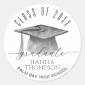 Klasse 2025 Abschluss Gefälligkeitsaufkleber Runder Aufkleber (Vorderseite)