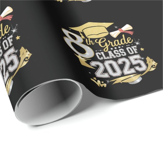 Klasse 2025 Abschluss Geschenkpapier (Rolleneckpunkt)