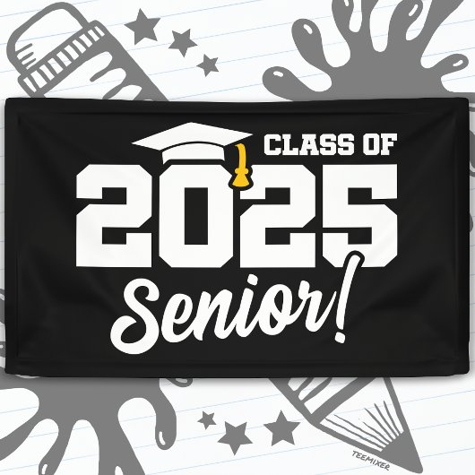 Klasse 2025 Abschluss Graduate Senior 2025 Banner