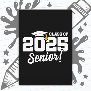 Klasse 2025 Abschluss Graduate Senior 2025 Karte
