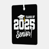 Klasse 2025 Abschluss Graduate Senior 2025 Ornament Aus Metall (Vorderseite links)