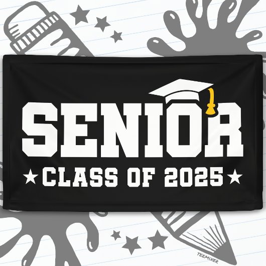 Klasse 2025 Abschluss High School Senior 2025 Banner