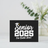 Klasse 2025 Abschluss High School Senior 2025 Postkarte (Stehend Vorderseite)
