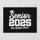 Klasse 2025 Abschluss High School Senior 2025 Postkarte (Vorderseite)