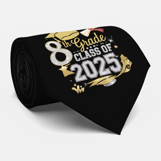 Klasse 2025 Abschluss Krawatte (Gerollt)