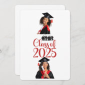 Klasse 2025 Abschluss Personalisiert Einladung (Vorne/Hinten)