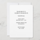 Klasse 2025 Abschluss Personalisiert Einladung (Rückseite)