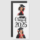 Klasse 2025 Abschluss Personalisiert Magneteinladung (Vorne/Hinten)