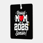 Klasse 2025 Abschluss Proud Mama Senior 2025 Ornament Aus Metall (Vorderseite links)