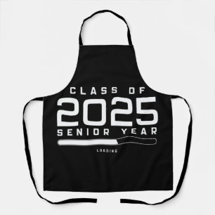 Klasse 2025 Abschlussjahr wird geladen Senior 2025 Schürze