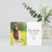 Klasse 2025 Ankündigung des Abschlusses des modern Postkarte (Stehend Vorderseite)