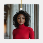 Klasse 2025 Benutzerdefinierter Foto-Abschluss Keramikornament (Rückseite)