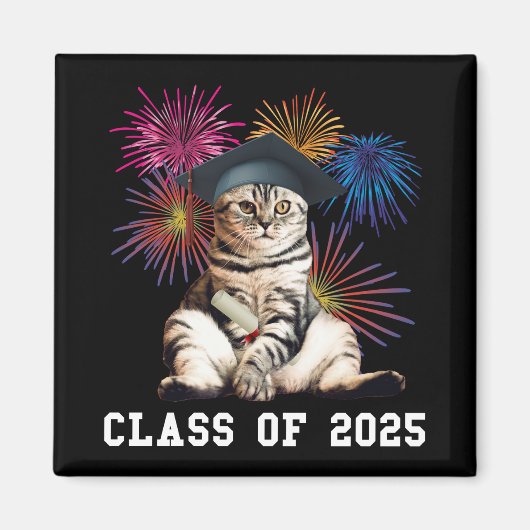 Klasse 2025 Cat Lover Magnet (Vorne)