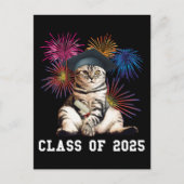 Klasse 2025 Cat Lover Postkarte (Vorderseite)