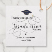 Klasse 2025 Danke für den Abschluss Wünsche Geschenkanhänger (Rückseite)