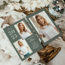 Klasse 2025 | Drei Foto Sage Green Grad Party