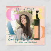 Klasse 2025 Einladung des Mini-Foto-Abschlusses (Vorderseite)