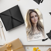 Klasse 2025 Elegant Script Grad Foto Abschluss Geschenkanhänger