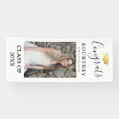Klasse 2025 Elegante Foto Abschluss Door Banner (Horizontal)