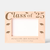 Klasse 2025: Elegante Graduation Cap Geätzte Rahmen (Vorderseite)
