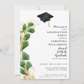 Klasse 2025 Eleganter Foto Abschluss Einladung (Vorderseite)