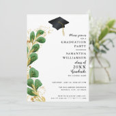 Klasse 2025 Eleganter Foto Abschluss Einladung (Stehend Vorderseite)