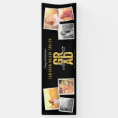 Klasse 2025: Fett GRAD 6 Foto Graduation Party Banner (Vertikal)