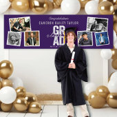 Klasse 2025: Fett GRAD 6 Foto Graduation Party Banner