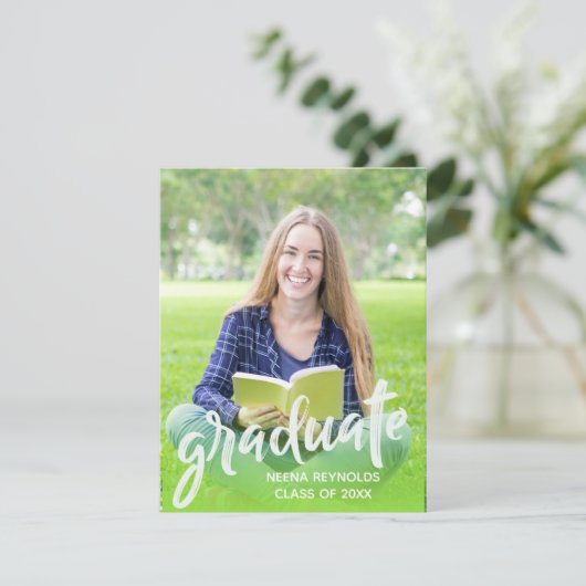 Klasse 2025 Foto Abschluss Mini Einladung (Stehend Vorderseite)