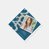 Klasse 2025 Foto Abschluss Vielen Dank Party Serviette (Ecke)