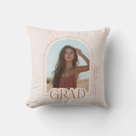 Klasse 2025 Foto Blush Pink Abschluss Keepake Kissen