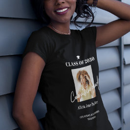 Klasse 2025 Foto Graduate Glückwunschs T-Shirt