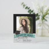 Klasse 2025 Foto Mini Abschluss Einladung (Stehend Vorderseite)