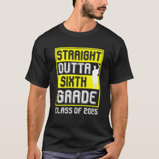 Klasse 2025: gerader Abschluss 6. Stufe T-Shirt