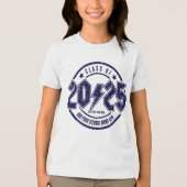 Klasse 2025 Grad Tri-Blend Shirt (Vorderseite)