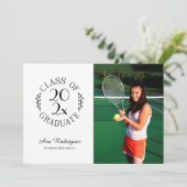 Klasse 2025 Graduate Classic 2 Foto Abschluss Ankündigung (Stehend Vorderseite)