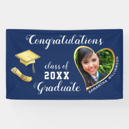 Klasse 2025 Graduate Foto Blue Abschluss Banner