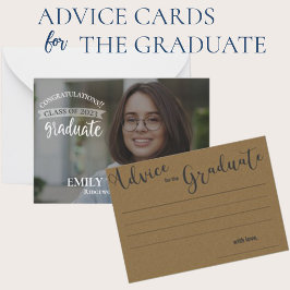 Klasse 2025 Graduate Foto Kraft Abschluss Hinweiskarte